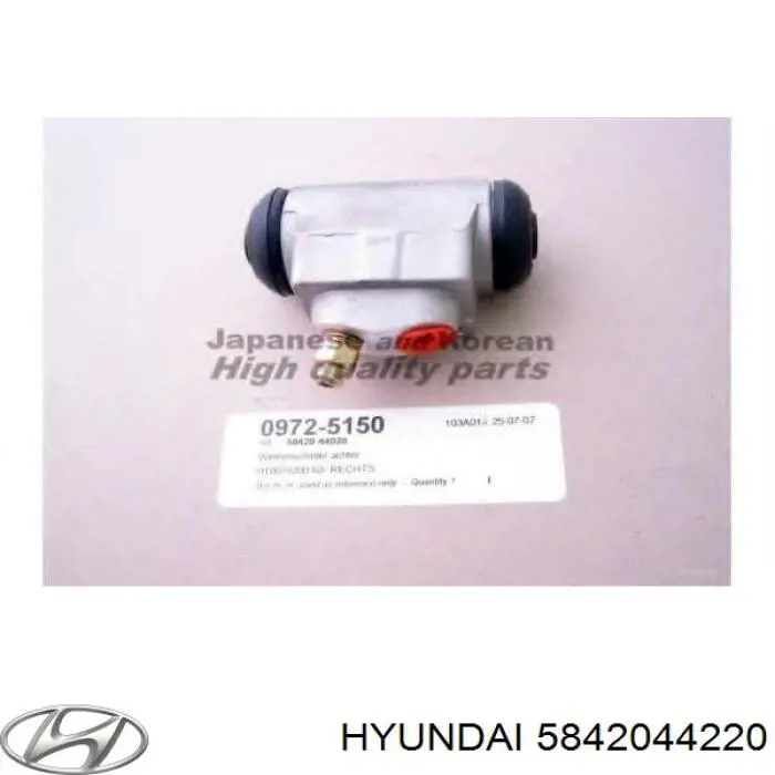 5842044220 Hyundai/Kia cilindro de freno de rueda trasero