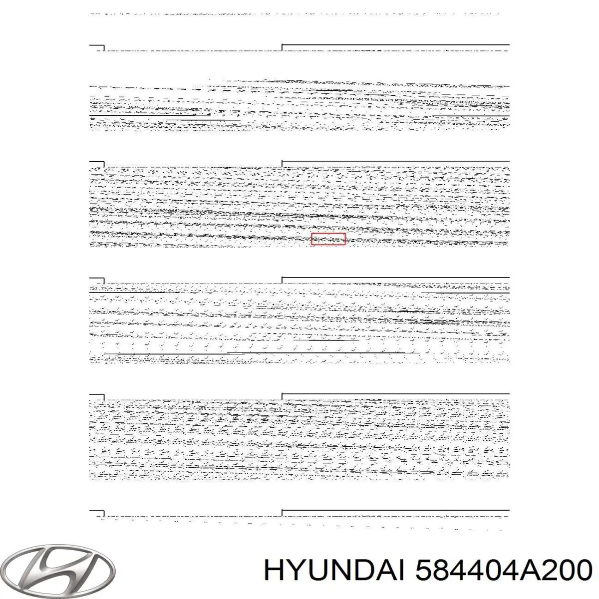 584404A200 Hyundai/Kia regulador, freno de tambor trasero
