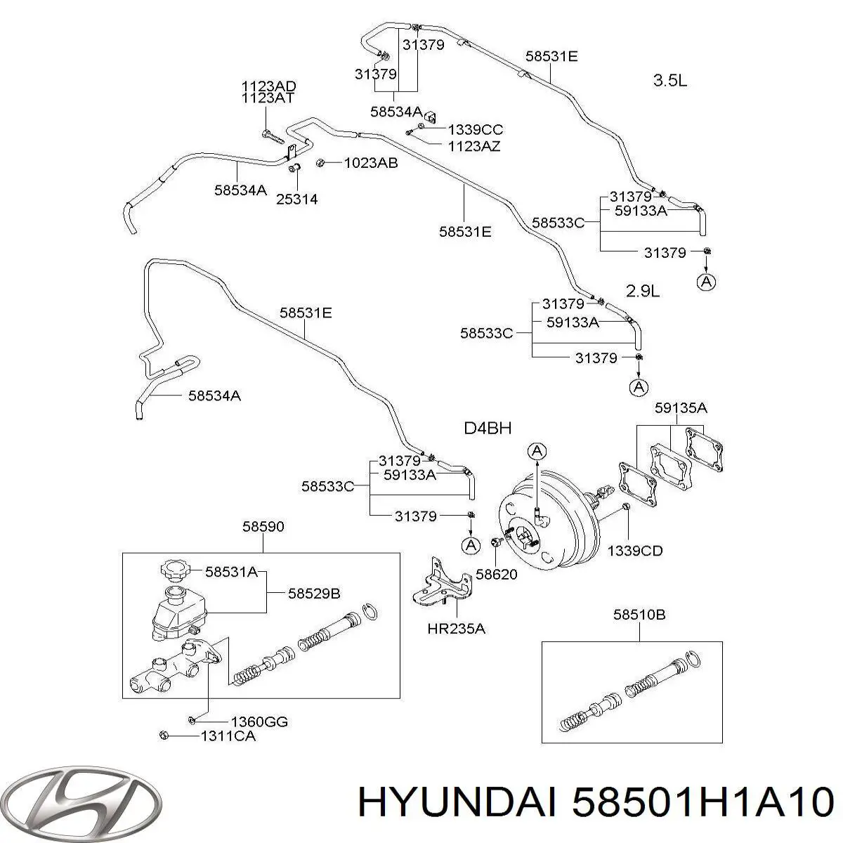 58501H1A10 Hyundai/Kia