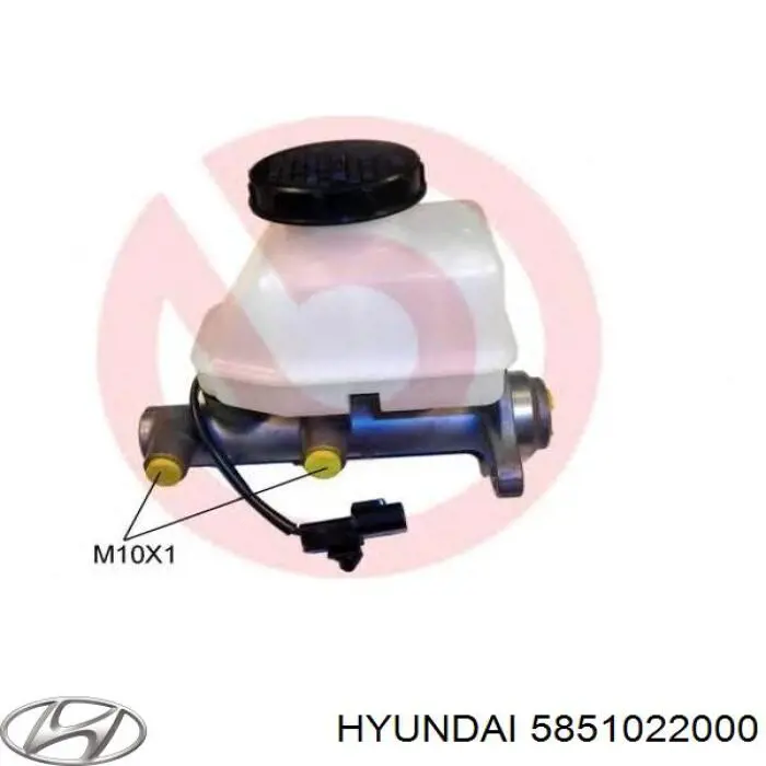 Cilindro principal de freno Hyundai Accent 1