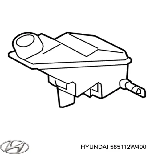 Depósito de líquido de frenos, cilindro de freno principal para Hyundai Santa Fe (DM)