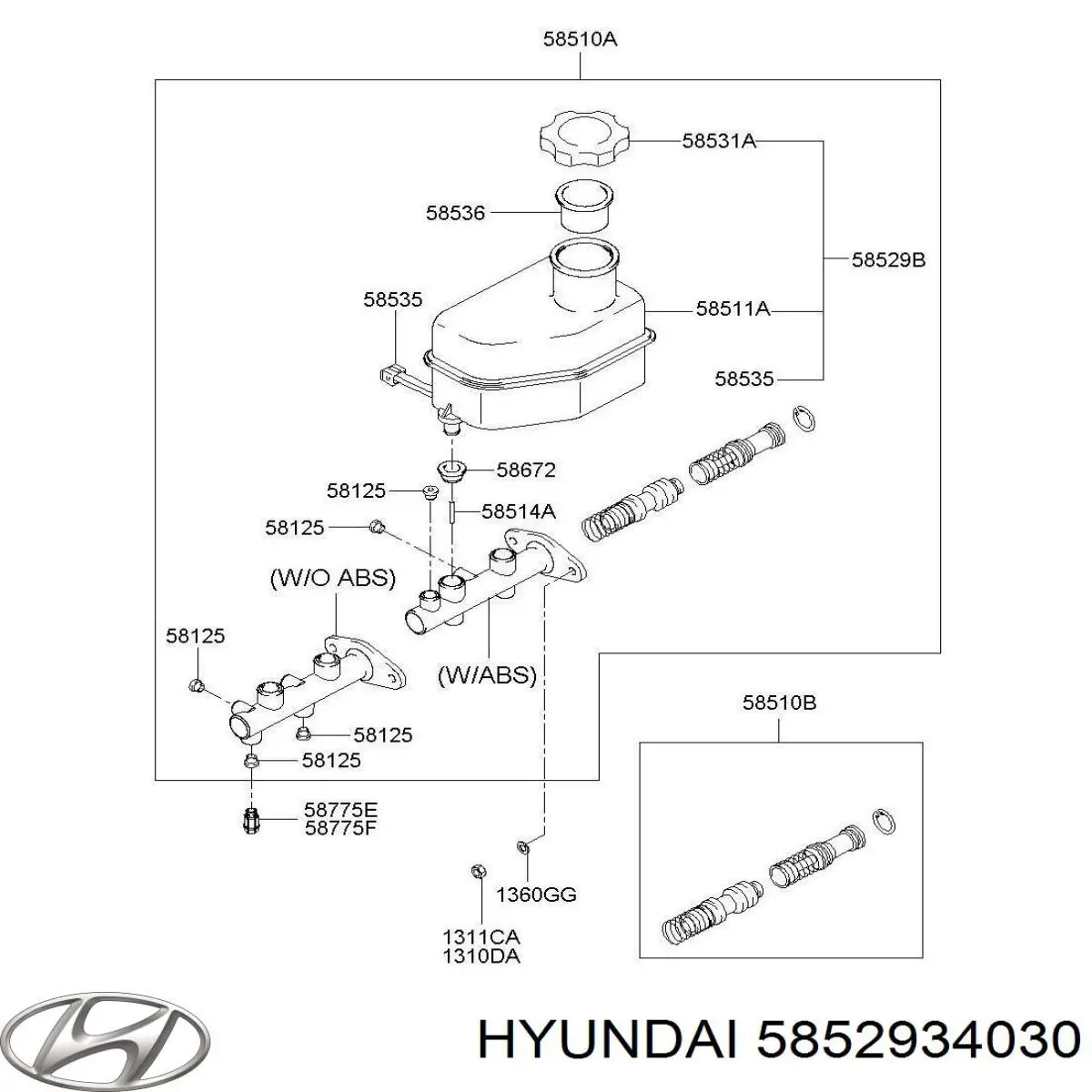 Comprar Depósito de líquido de frenos Hyundai Sonata III 