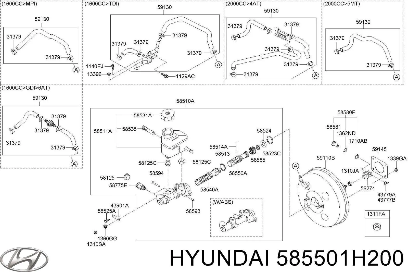 585501H200 Hyundai/Kia