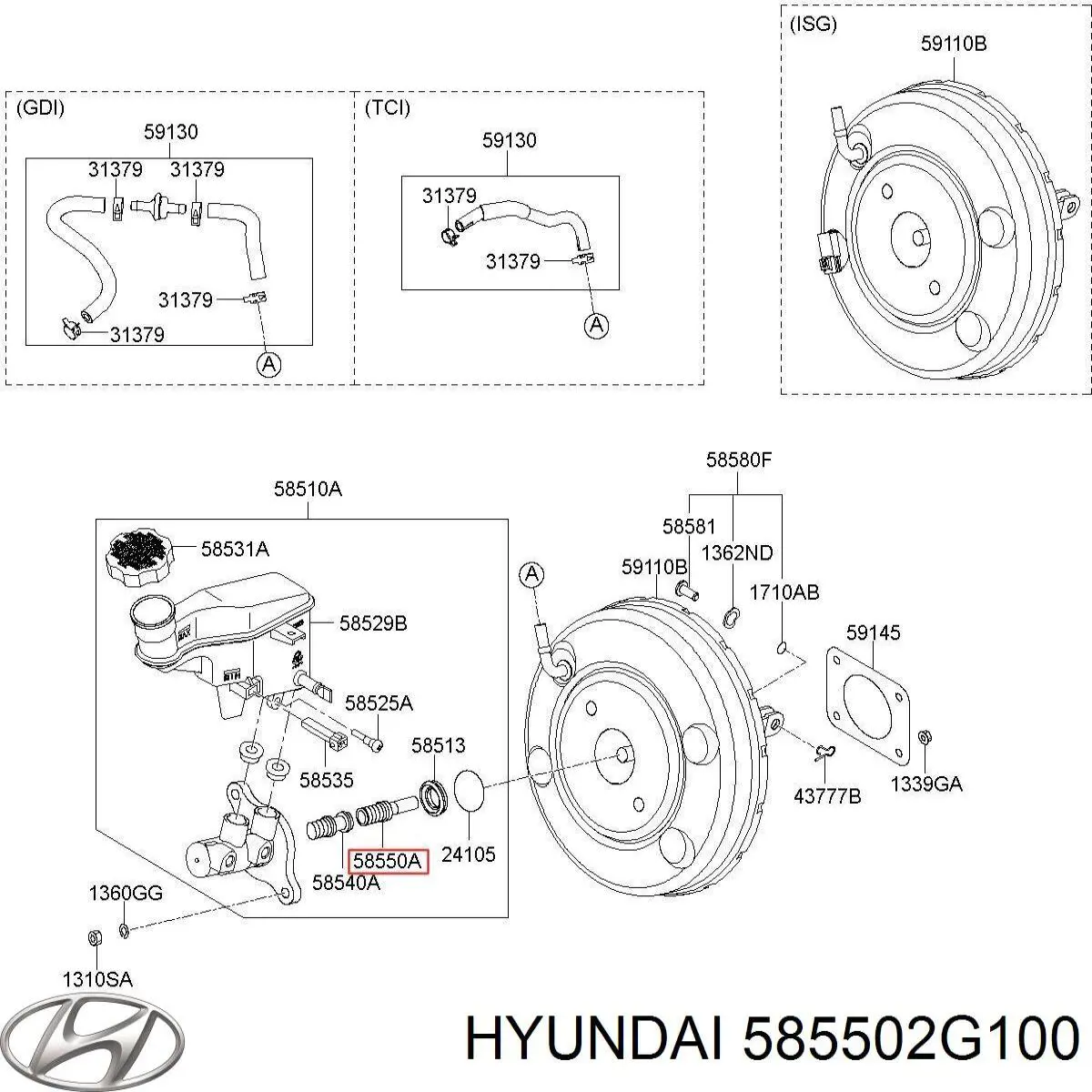 585502G100 Hyundai/Kia 