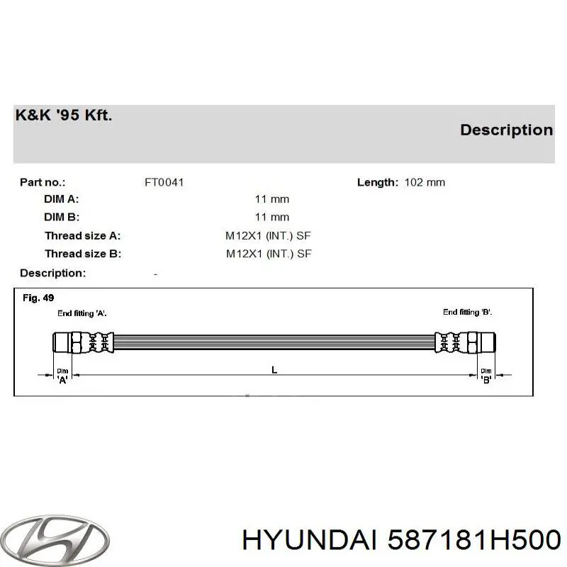 587181H500 Hyundai/Kia