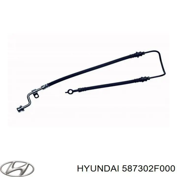587302F000 Hyundai/Kia latiguillos de freno delantero izquierdo