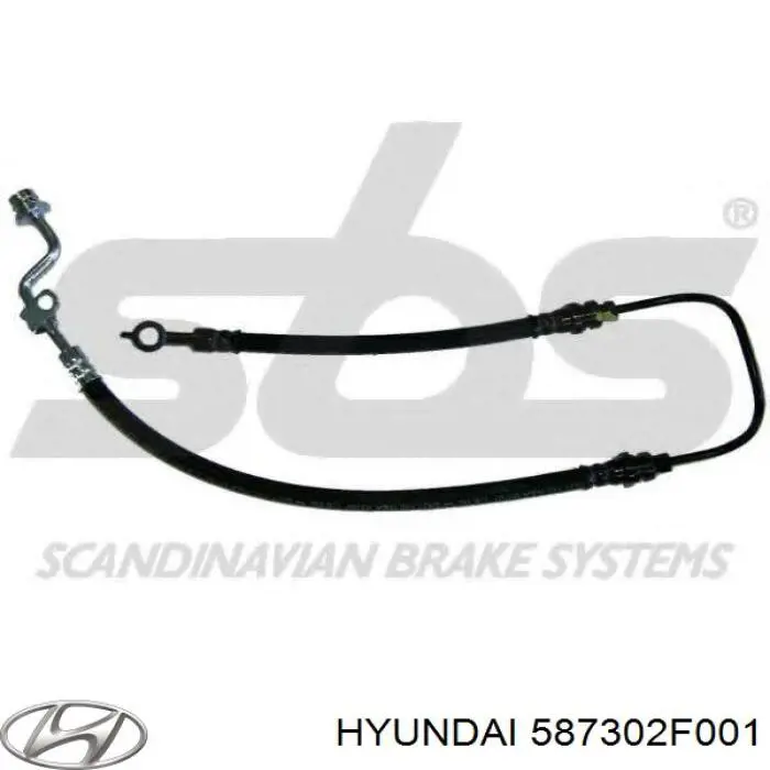 587302F001 Hyundai/Kia latiguillos de freno delantero izquierdo