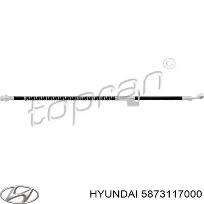 5873117000 Hyundai/Kia latiguillos de freno delantero izquierdo