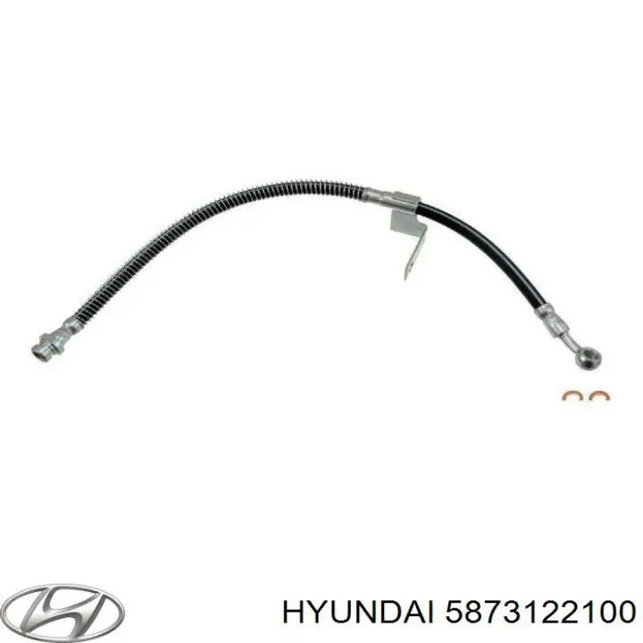 5873122100 Hyundai/Kia latiguillos de freno delantero izquierdo