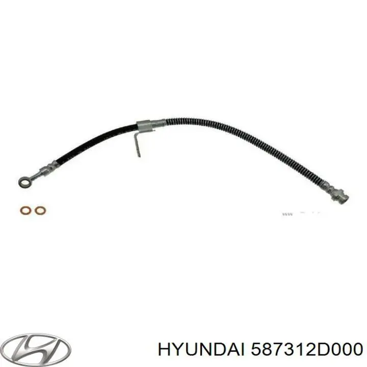 587312D000 Hyundai/Kia latiguillos de freno delantero izquierdo