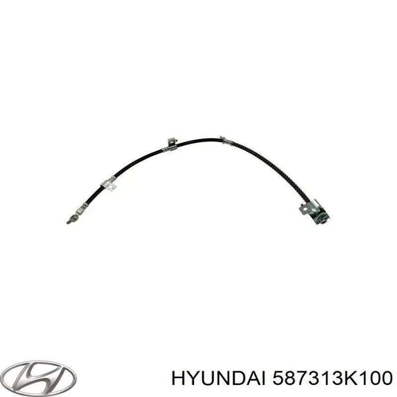 587313K100 Hyundai/Kia latiguillos de freno delantero izquierdo
