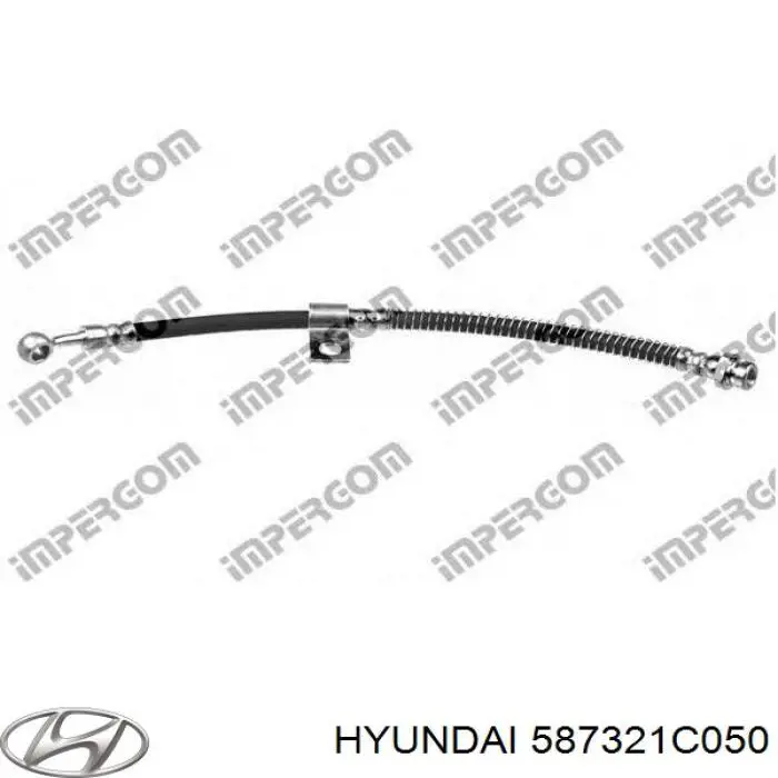 587321C050 Hyundai/Kia latiguillos de freno delantero derecho