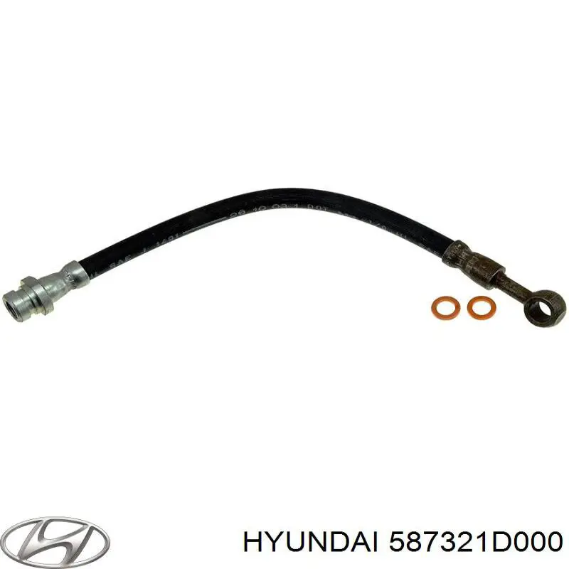 587321D000 Hyundai/Kia latiguillos de freno delantero derecho