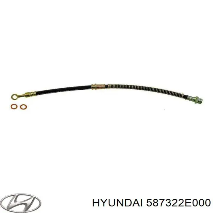 58732-2E000 Hyundai/Kia latiguillos de freno delantero derecho