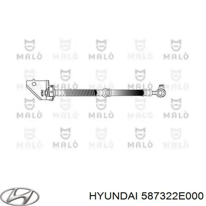 Comprar 587322E000 Hyundai/Kia Latiguillos de freno delantero derecho
