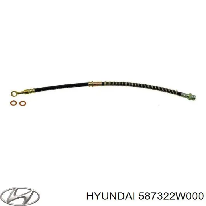 Tubo flexible de frenos delantero derecho para Hyundai Santa Fe (DM)