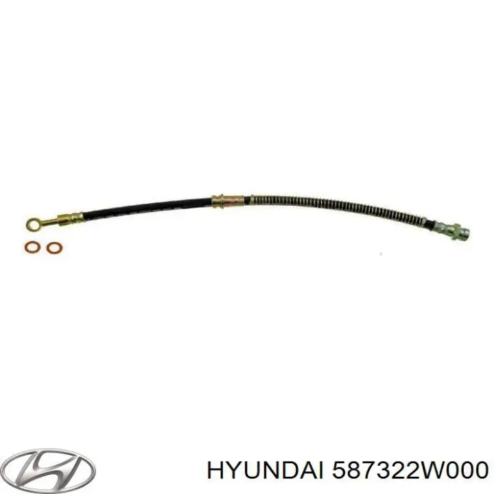 Tubo flexible de frenos delantero derecho Hyundai Santa Fe 3 (DM)