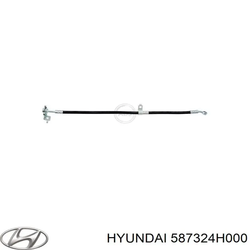 587324H000 Hyundai/Kia latiguillos de freno delantero derecho