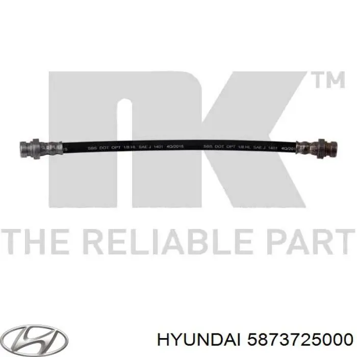 5873725000 Hyundai/Kia latiguillo de freno trasero