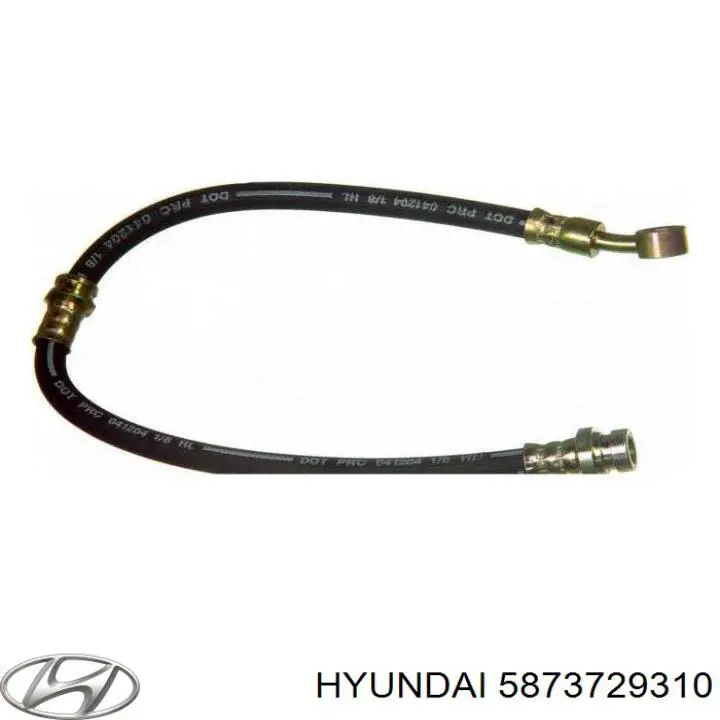 Tubo flexible de frenos trasero izquierdo para Hyundai Coupe (RD)