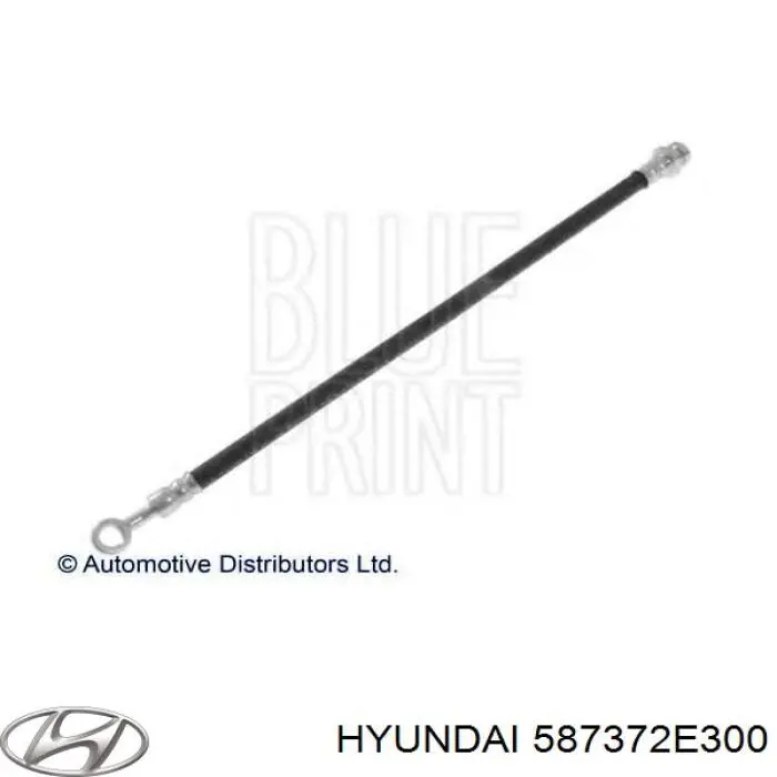 587372E300 Hyundai/Kia latiguillo de freno trasero izquierdo