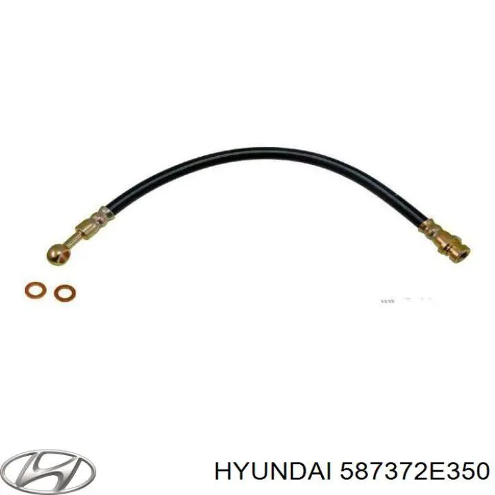 587372E350 Hyundai/Kia latiguillo de freno trasero izquierdo
