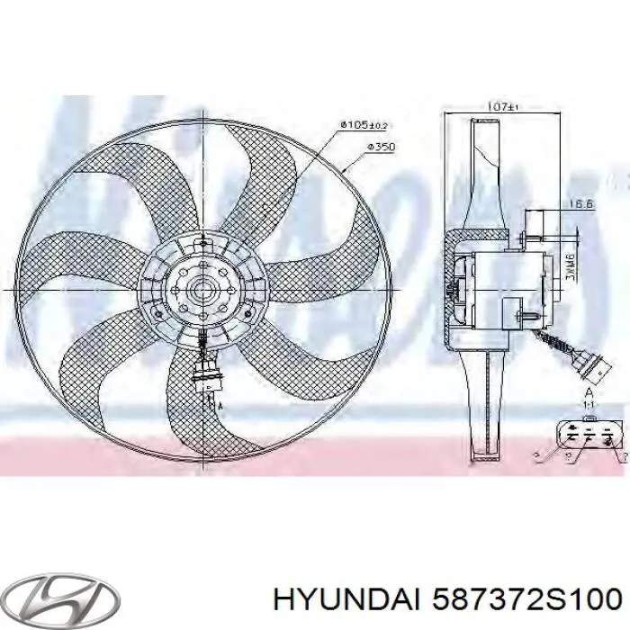 Manguera de freno trasero izquierdo para Hyundai Tucson (TM)