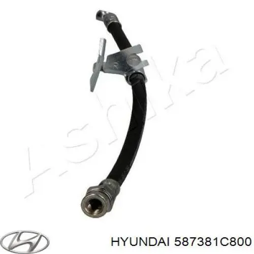 587381C800 Hyundai/Kia latiguillos de freno trasero derecho