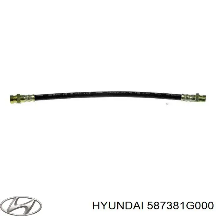 587381G000 Chrysler tubo flexible de frenos trasero izquierdo