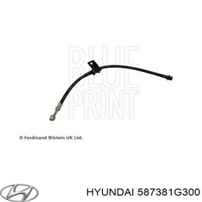 587381G300 Hyundai/Kia tubo flexible de frenos trasero izquierdo