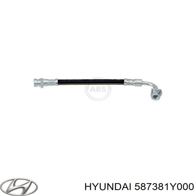 587381Y000 Hyundai/Kia latiguillo de freno trasero izquierdo