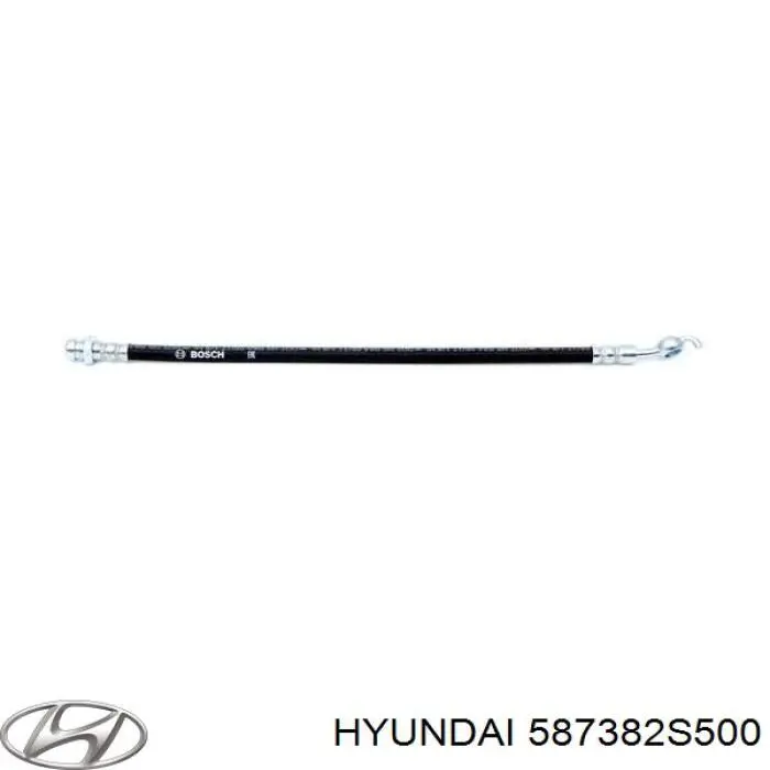 587382S500 Hyundai/Kia latiguillos de freno trasero derecho