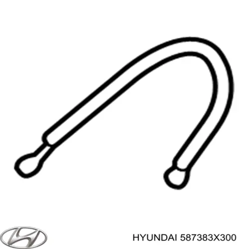 Tubo flexible de frenos trasero derecho para Hyundai Elantra (MD)