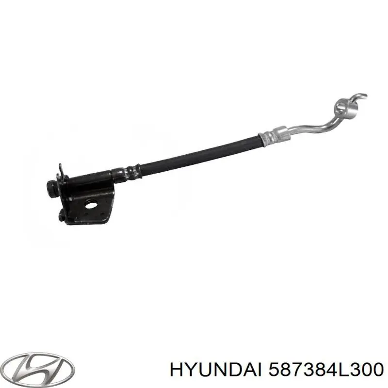 Tubo flexible de frenos trasero derecho para Hyundai SOLARIS (SBR11)