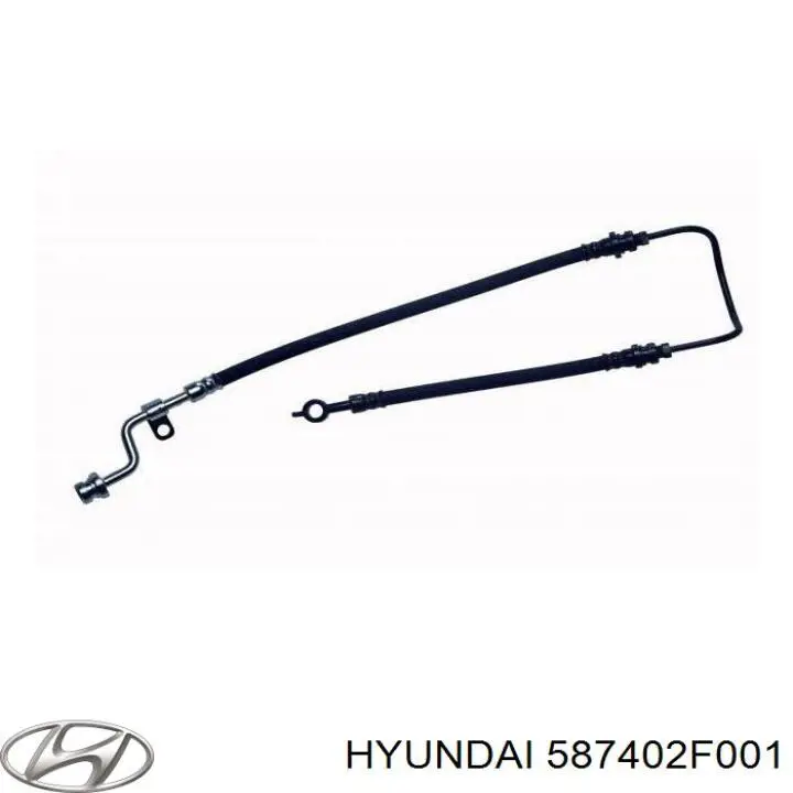 587402F001 Hyundai/Kia latiguillos de freno delantero derecho