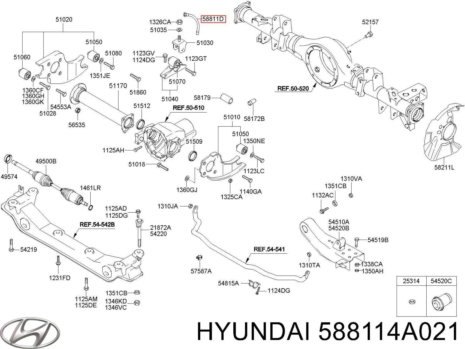 Comprar Latiguillos de freno delantero Hyundai H-1 STAREX Starex 