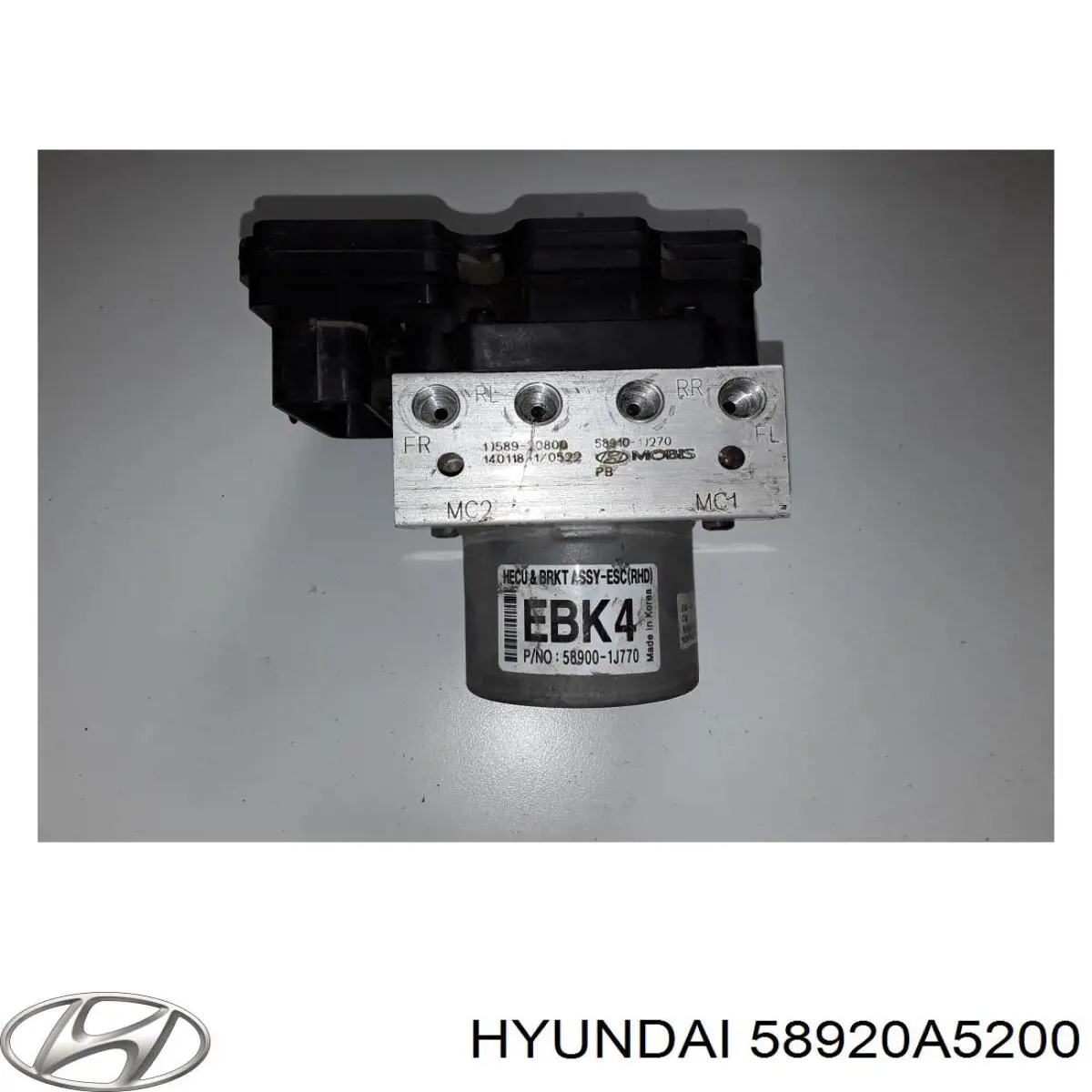 58920A5200 Hyundai/Kia módulo hidráulico abs