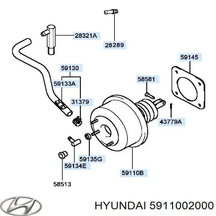 Servofreno para Hyundai Atos  MX