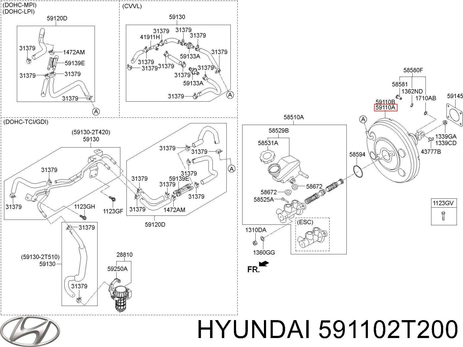 Servofreno Hyundai/Kia 591102T200 precio, desde 824,92 EUR