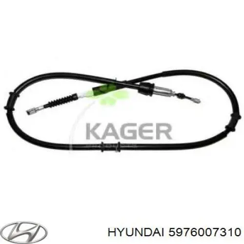 5976007310 Hyundai/Kia cable de freno de mano trasero izquierdo