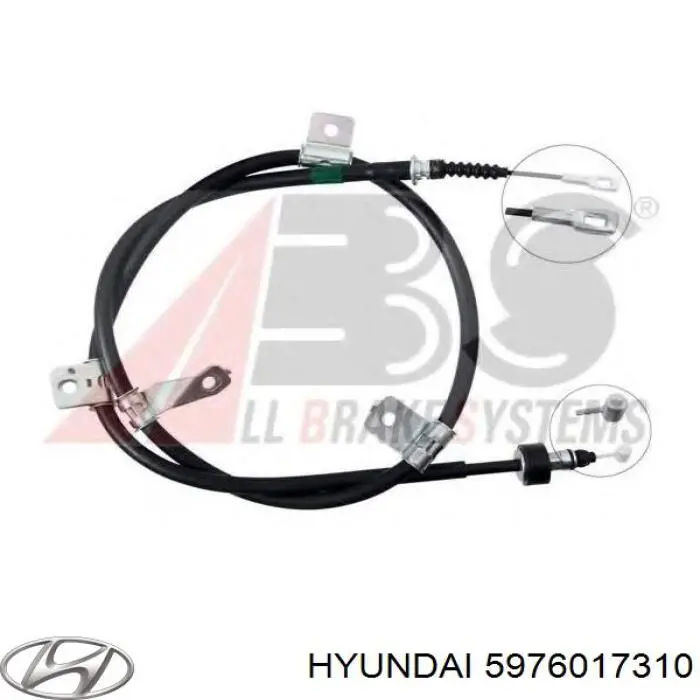 5976017310 Hyundai/Kia Cable de freno de mano trasero izquierdo