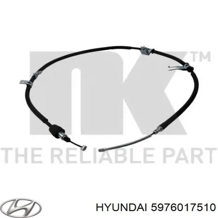 5976017510 Hyundai/Kia cable de freno de mano trasero izquierdo