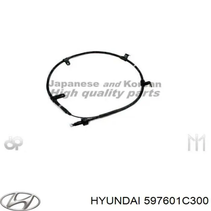 597601C300 Hyundai/Kia cable de freno de mano trasero izquierdo