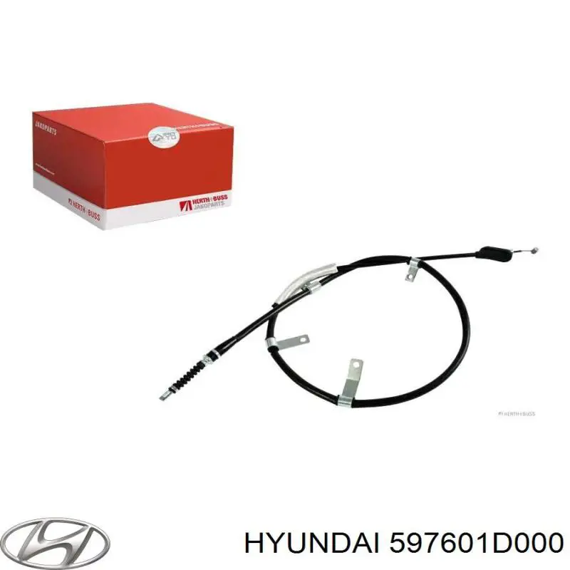 597601D000 Hyundai/Kia cable de freno de mano trasero izquierdo