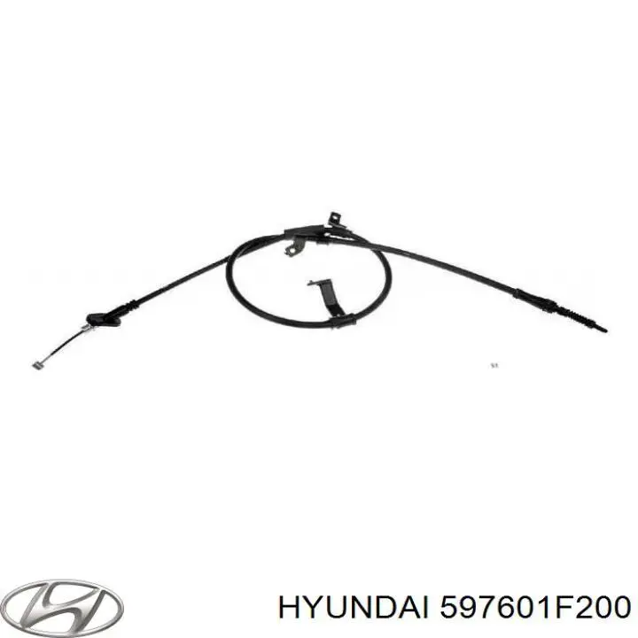 597601F200 Hyundai/Kia cable de freno de mano trasero izquierdo