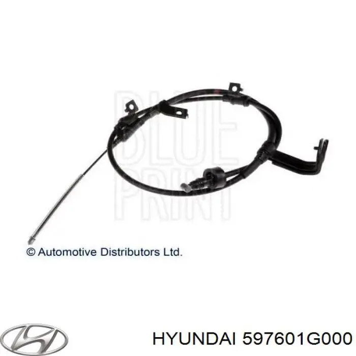 597601G000 Hyundai/Kia cable de freno de mano trasero izquierdo