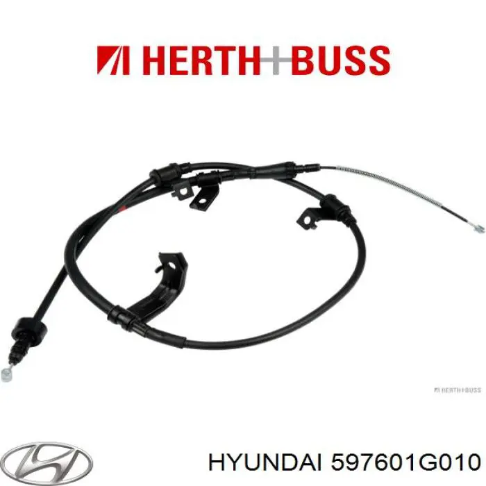 Cable de freno de mano trasero izquierdo Hyundai/Kia 597601G010 precio, desde 26,60 EUR