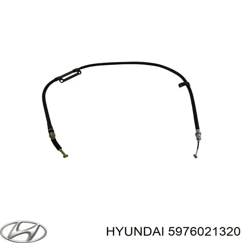 Cable de freno de mano trasero derecho/izquierdo Hyundai Pony 