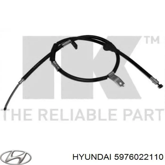 5976022110 Hyundai/Kia cable de freno de mano trasero izquierdo