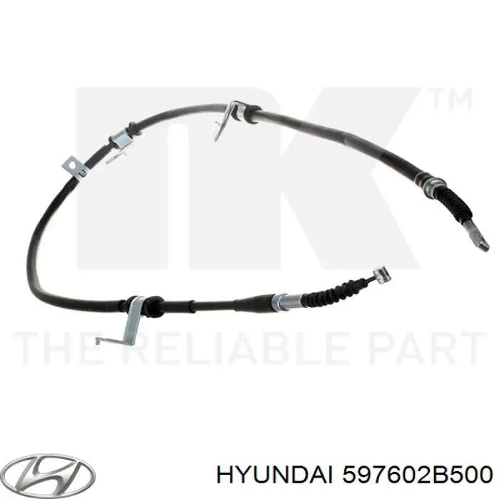 597602B500 Hyundai/Kia cable de freno de mano trasero izquierdo